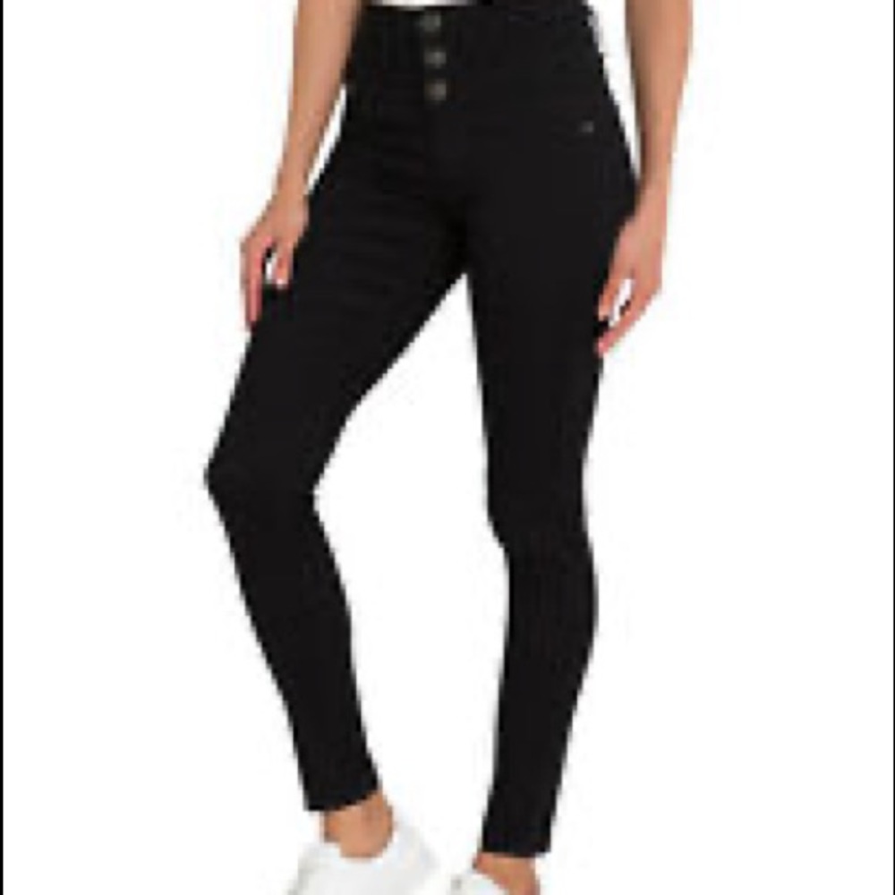 No Boundaries Black High Rise Skinny Jeans Size 15